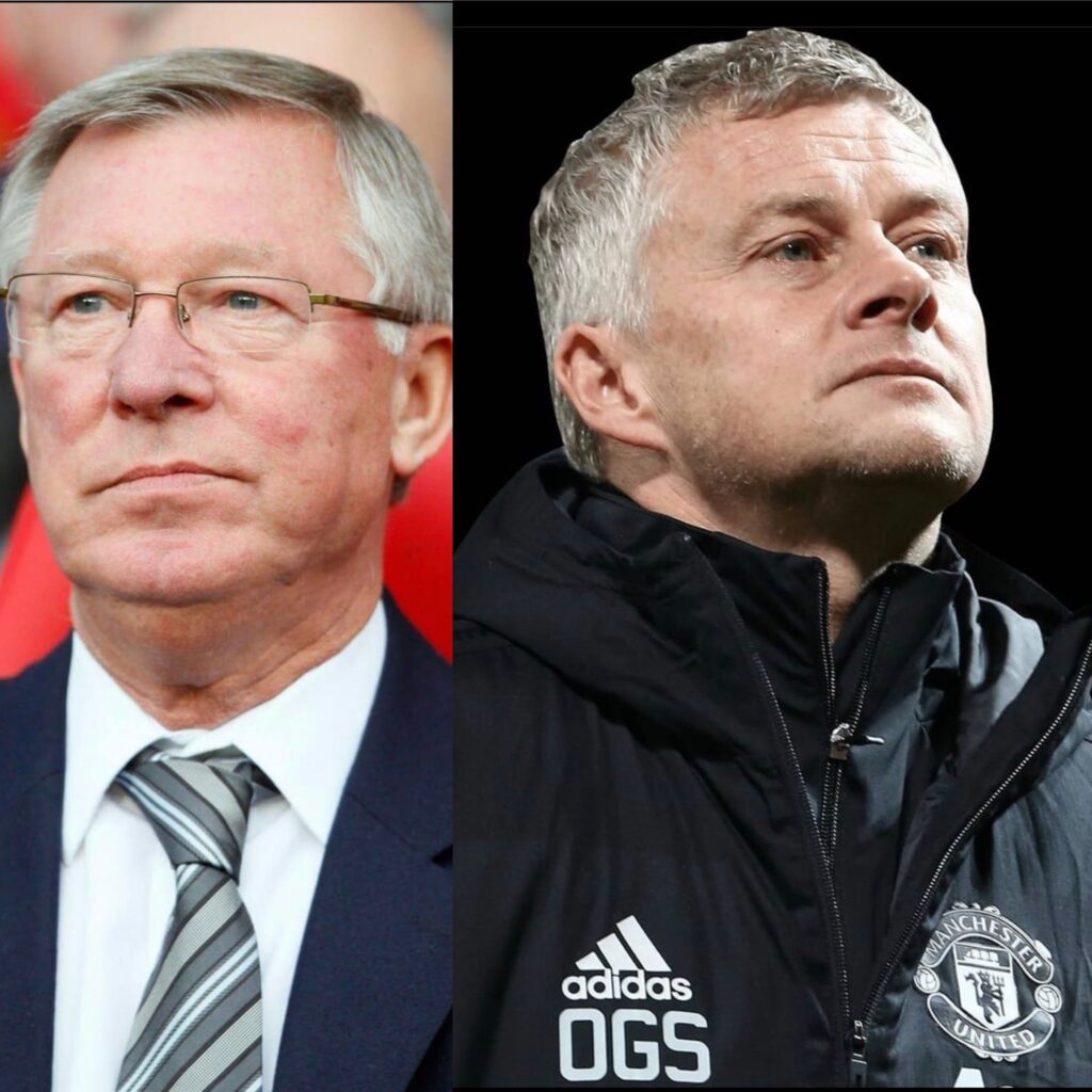 Alex ferguson and ole gunna solskjaer