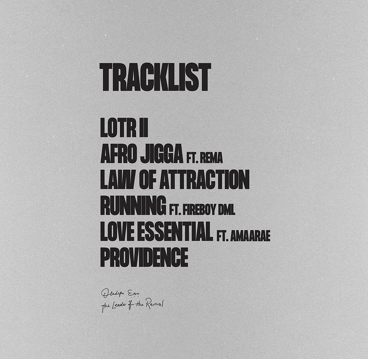 providence EP tracklist